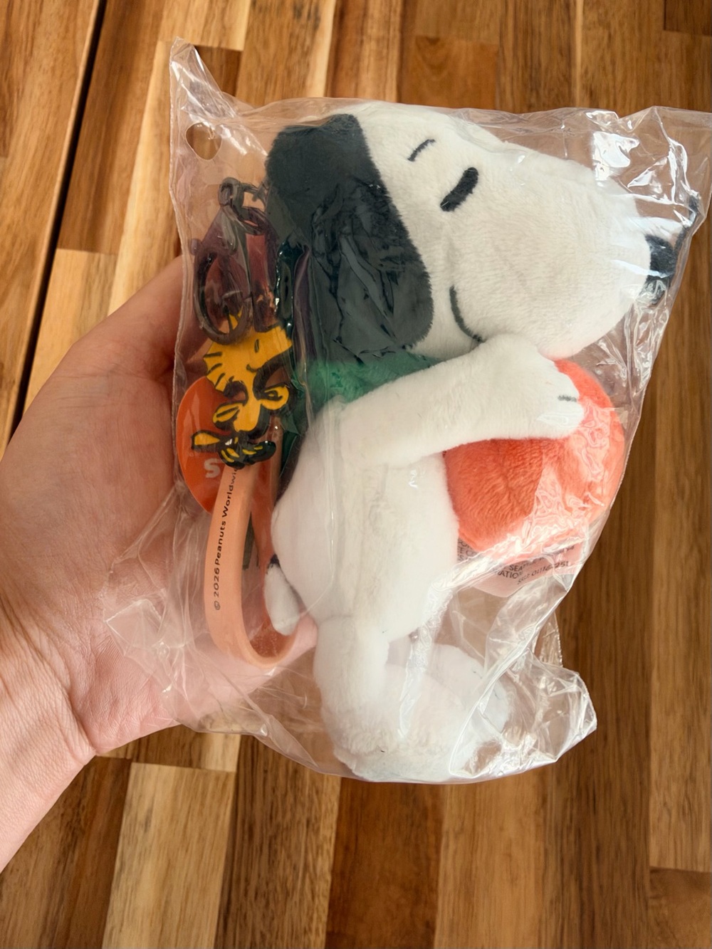 Starbucks x Peanuts Snoopy Pumpkin Plush Keychain Halloween 2026 NEW SEALED - Picture 2 of 2